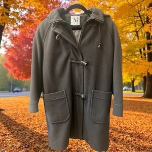 Women's Charcoal Toggle Pea Coat